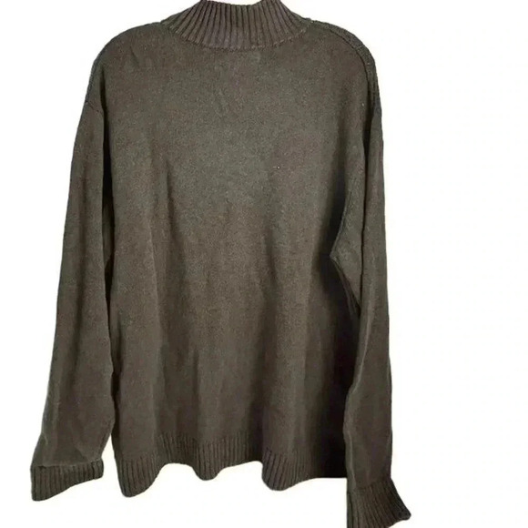 U.S. Polo Assn. Men's 1/4 Zip Pullover Sweater Brown Size L Long Sleeve - Picture 7 of 13